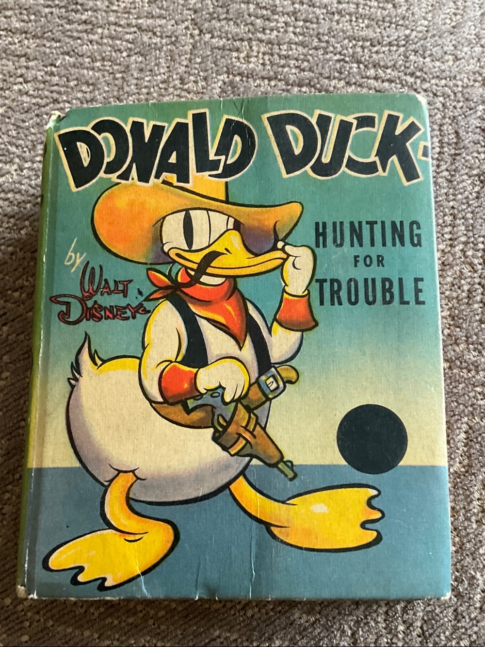 Vintage Donald Duck Hunting for Trouble by Walt Disney